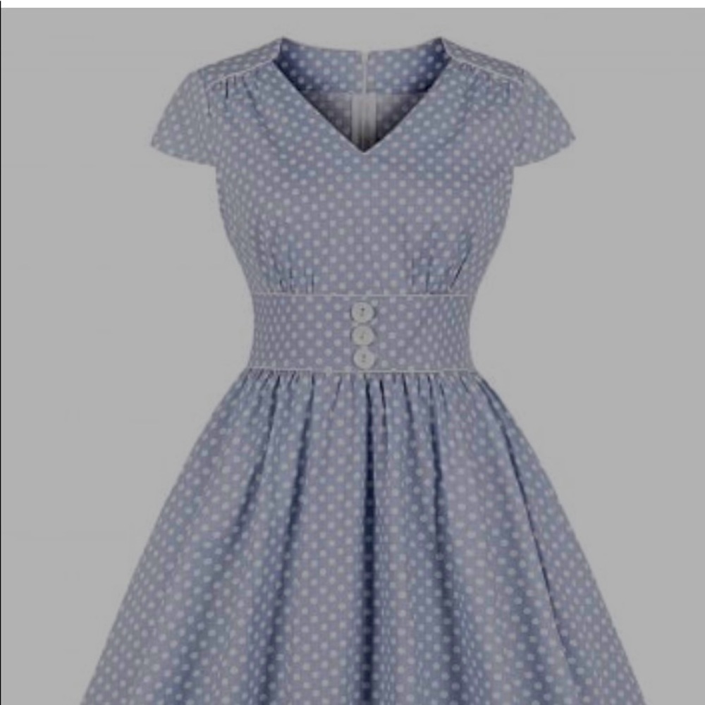 Rosegal polka dot piping vintage dress
